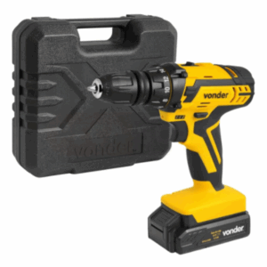 Furadeira À Bateria 12v + Acessórios, Maleta Pfv112qr Vonder