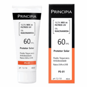 Protetor Solar Facial Principia PS-01 FPS 60 – Alta Proteção com Toque Seco