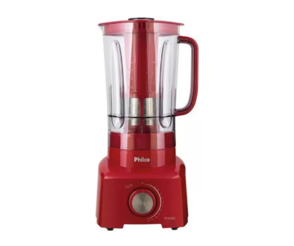 Liquidificador PH900 Com 12 Velocidades e Pulsar Potência de 1200W Cor Vermelho 3 L Philco - Imagem 2