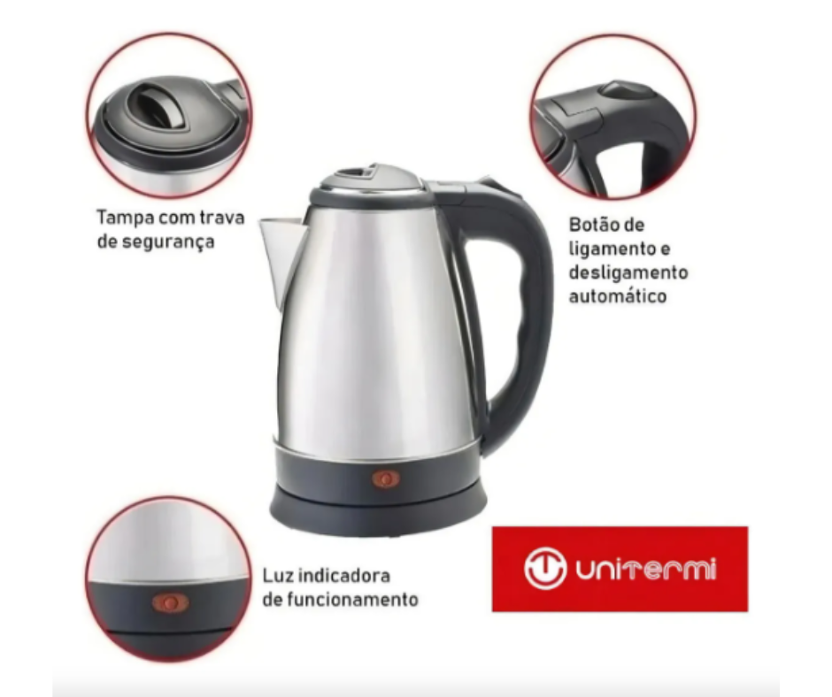 Chaleira Eletrica Atacama 1,8l - Unitermi