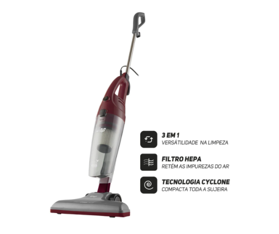 Aspirador de Pó Vertical e Portátil WAP High Speed Plus 1350W 3 em 1 - Imagem 5